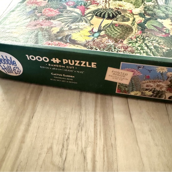 Cobble Hill CACTUS GARDEN 1000 Piece jigsaw Puzzle Poster flowers toy game tough - Picture 7 of 9